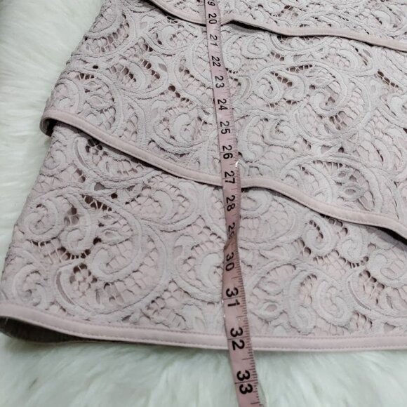 BCBGMaxazria Lavender Lace Whimsy Wedding Guest Hanah Mini Cocktail Dress Size M - Picture 12 of 12